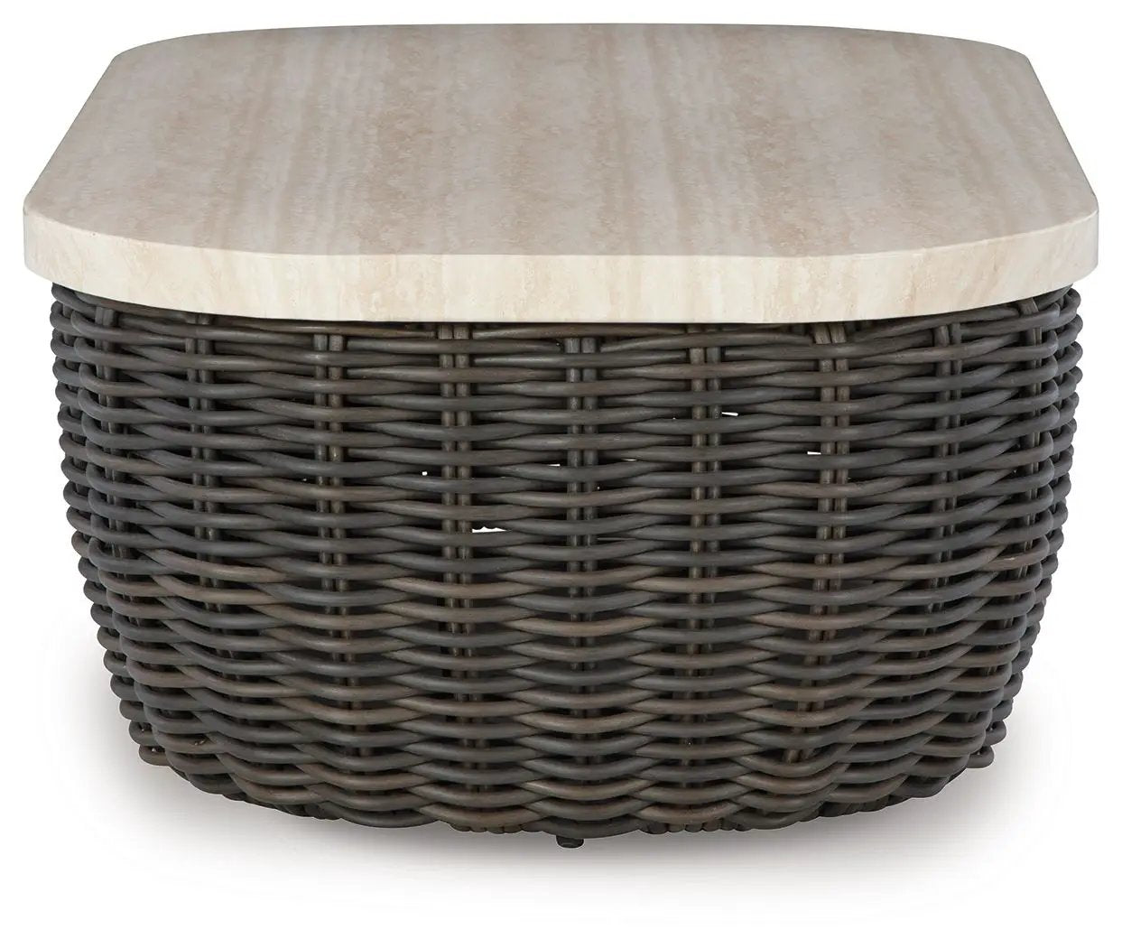Kimora - Rectangular Cocktail Table - Beige / Dark Brown by Unique Piece Furniture