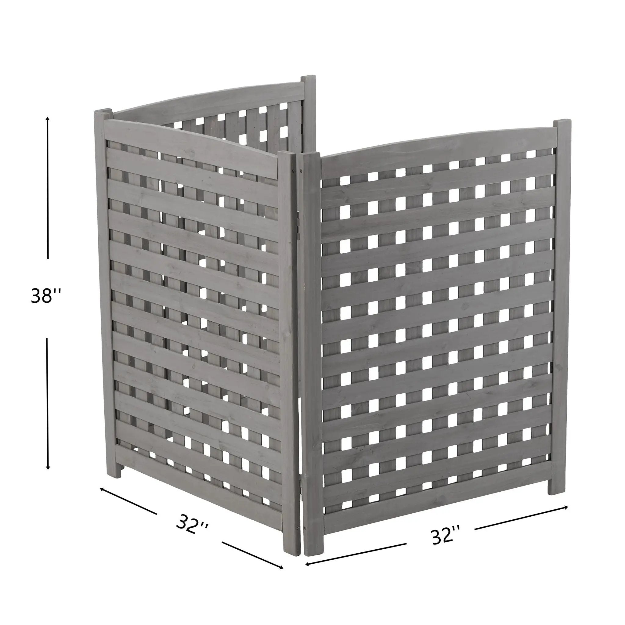 3 Panel Outdoor Air Conditioner Fence Screen by HouseOfZazla
