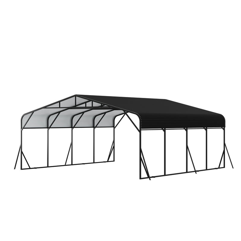 Heavy Duty Carport, All Weather Shelter - Black by HouseOfZazla
