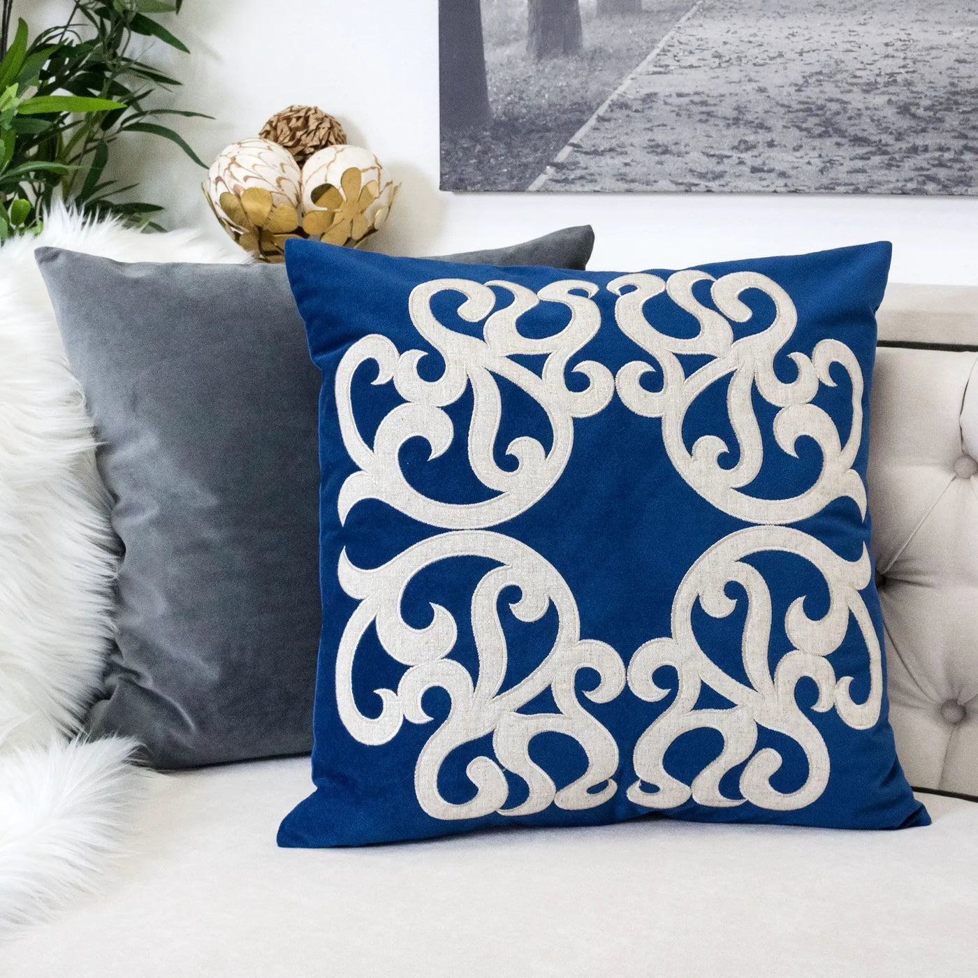 Dora - Pillow Cover With Matching Back by HouseOfZazla