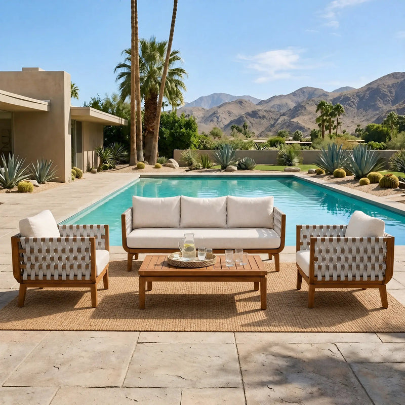 4 Pcs Outdoor Patio Furniture Set by HouseOfZazla