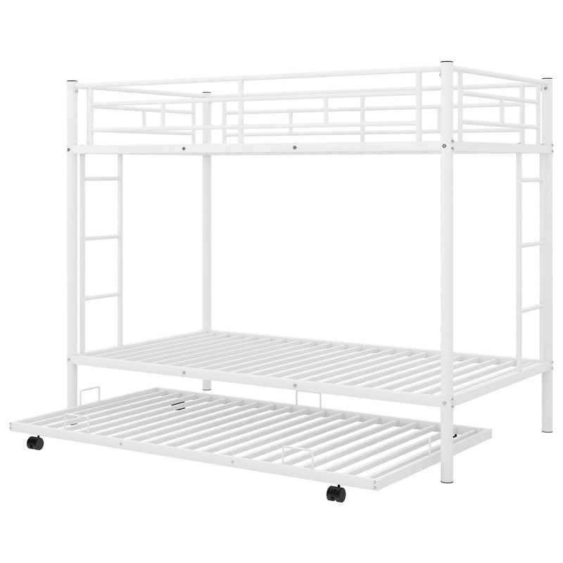 Twin Over Twin Bunk Bed With Trundle by Unique Piece Furniture