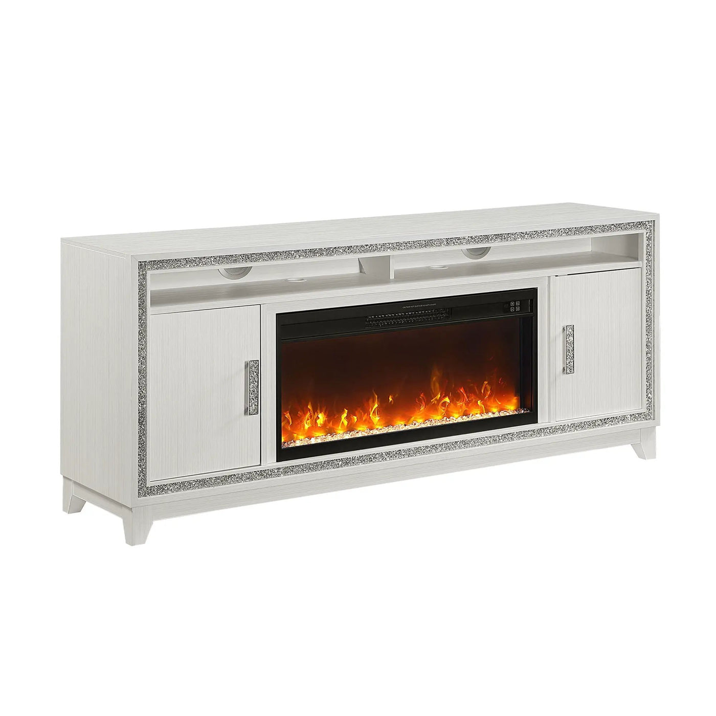 Almera - Fireplace With Adjustable Temperature And LED Options by HouseOfZazla