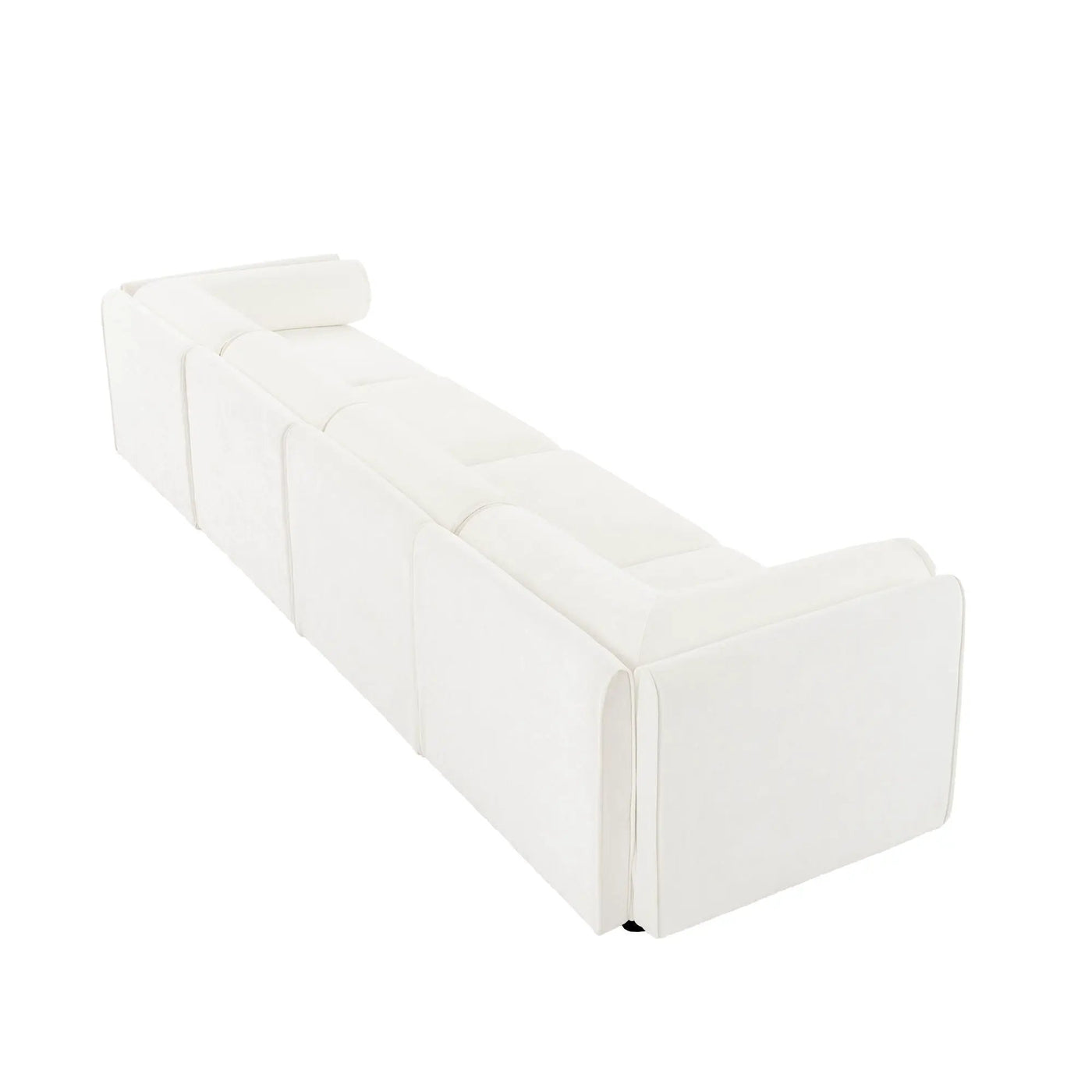 Stylish Sofa With Storage Seat And Cylindrical Backrest by HouseOfZazla