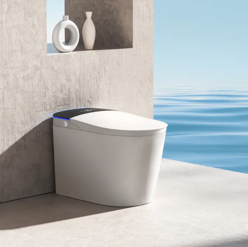 Fully Intelligent Toilet Household Fully Automatic Flip Cover by HouseOfZazla