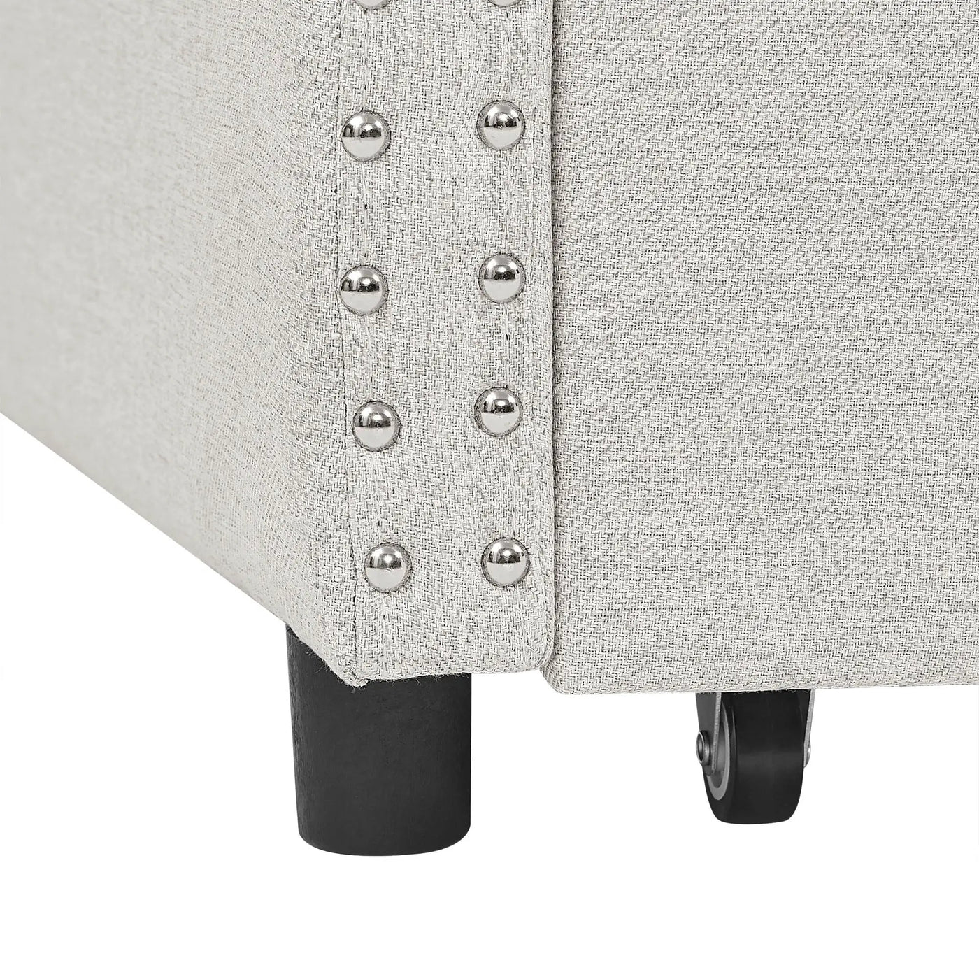 Upholstered Tufted Daybed With 2 Drawers, Waved Arms by HouseOfZazla