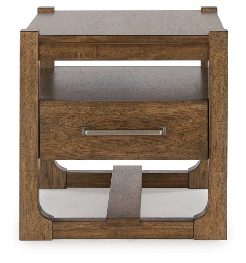 Cabalynn - Square End Table - Light Brown by Unique Piece Furniture