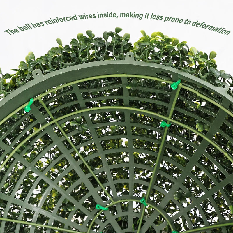 18.5In Dark Artificial Topiary Balls by HouseOfZazla