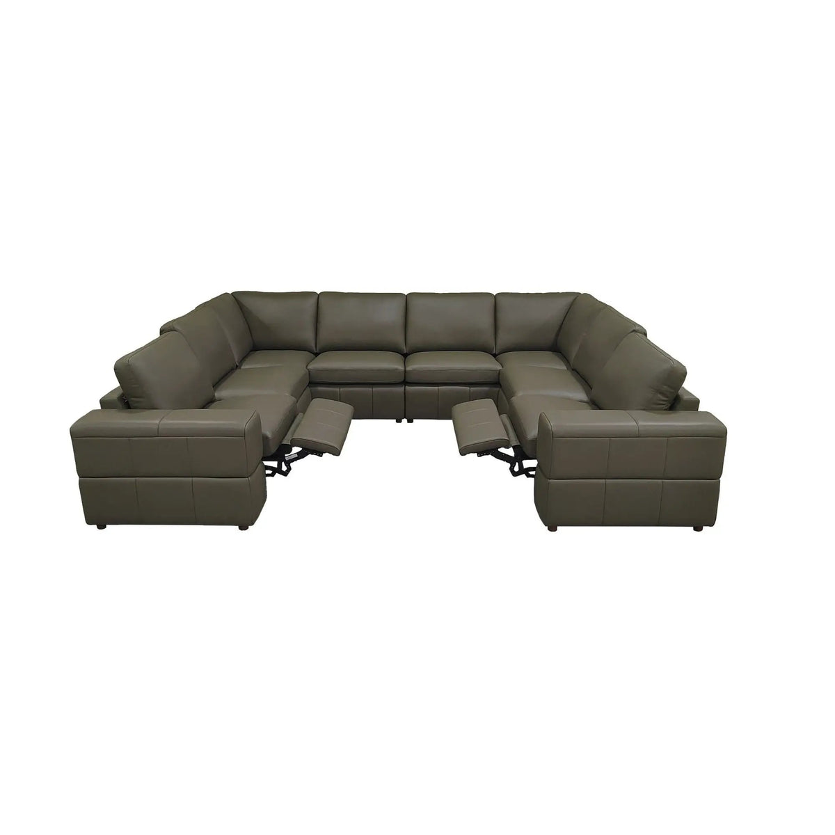 Upholstered Large Arms Sectional With Recliner Seats, photo 2 of 84