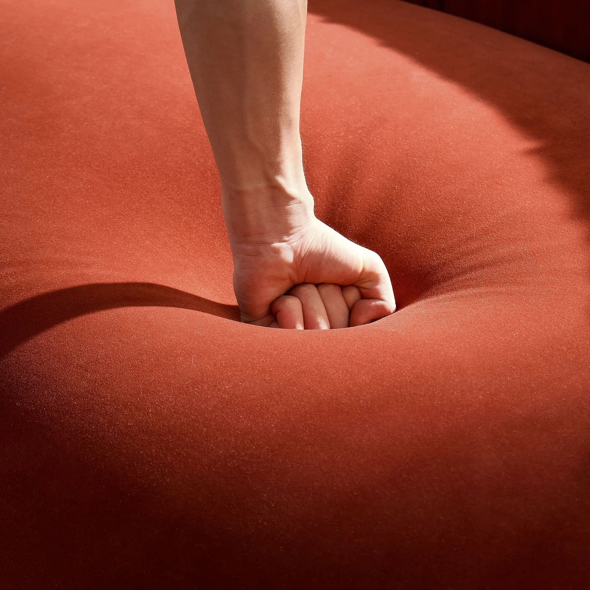Modern Curved Sofa with Elegant Crescent Silhouette Design by HouseOfZazla