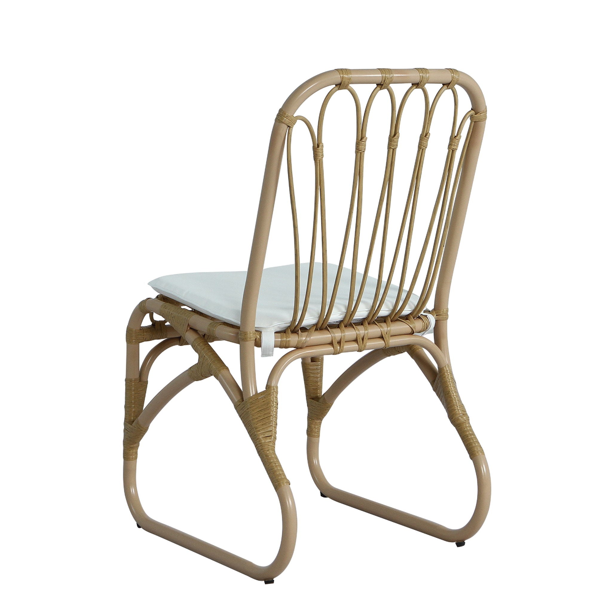 Outdoor Wicker Dining Chairs With Washable Cushions (Set of 2) by HouseOfZazla