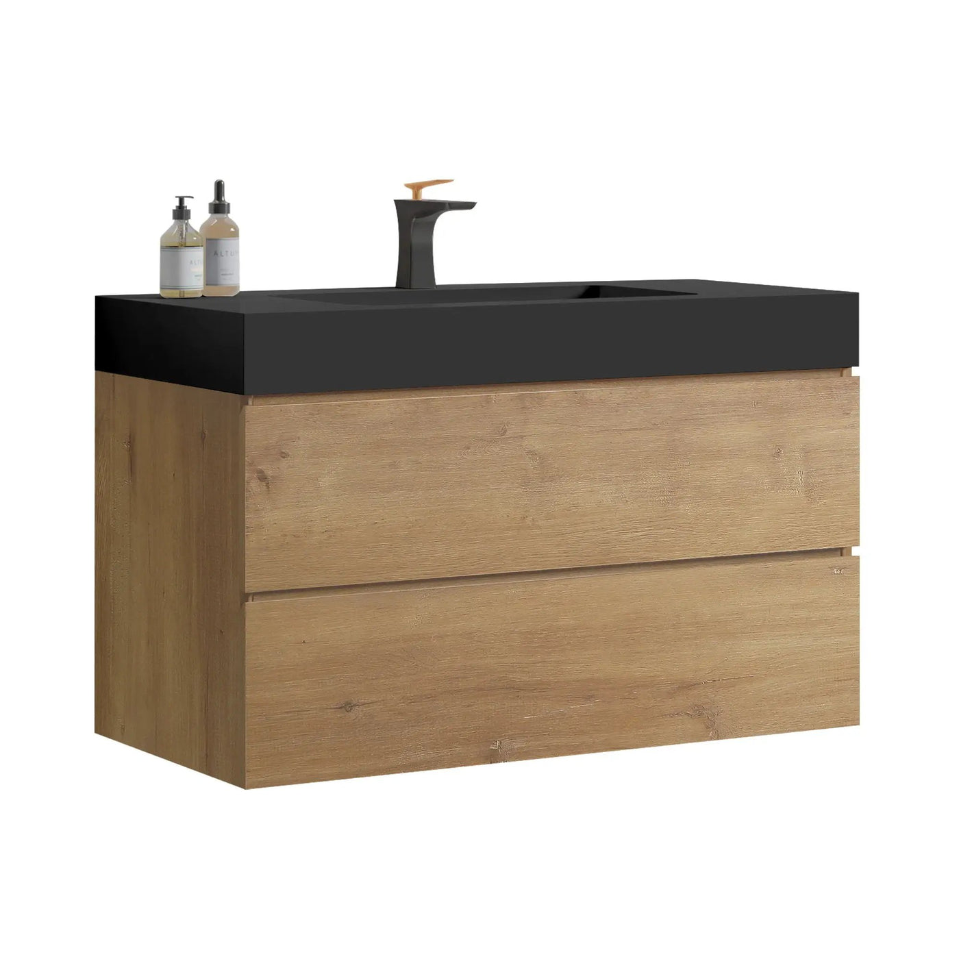 Alice Natural Oak Bathroom Vanity With Sink by HouseOfZazla
