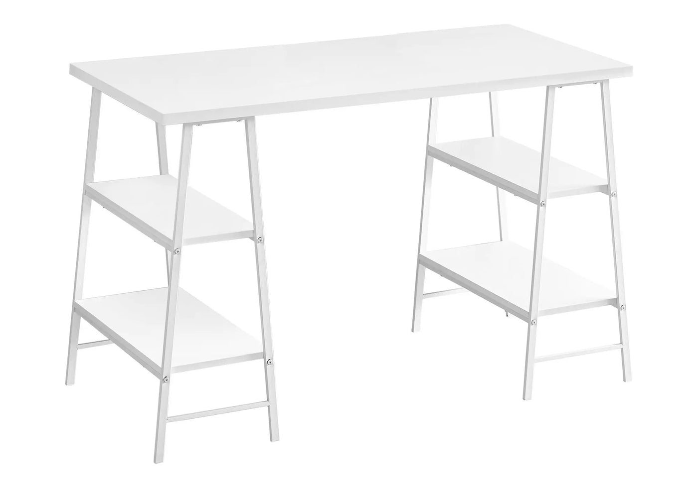 Computer Desk for Home Office with Storage Shelves by HouseOfZazla