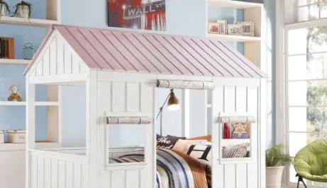 Spring - Full Bed - White / Pink by Unique Piece Furniture