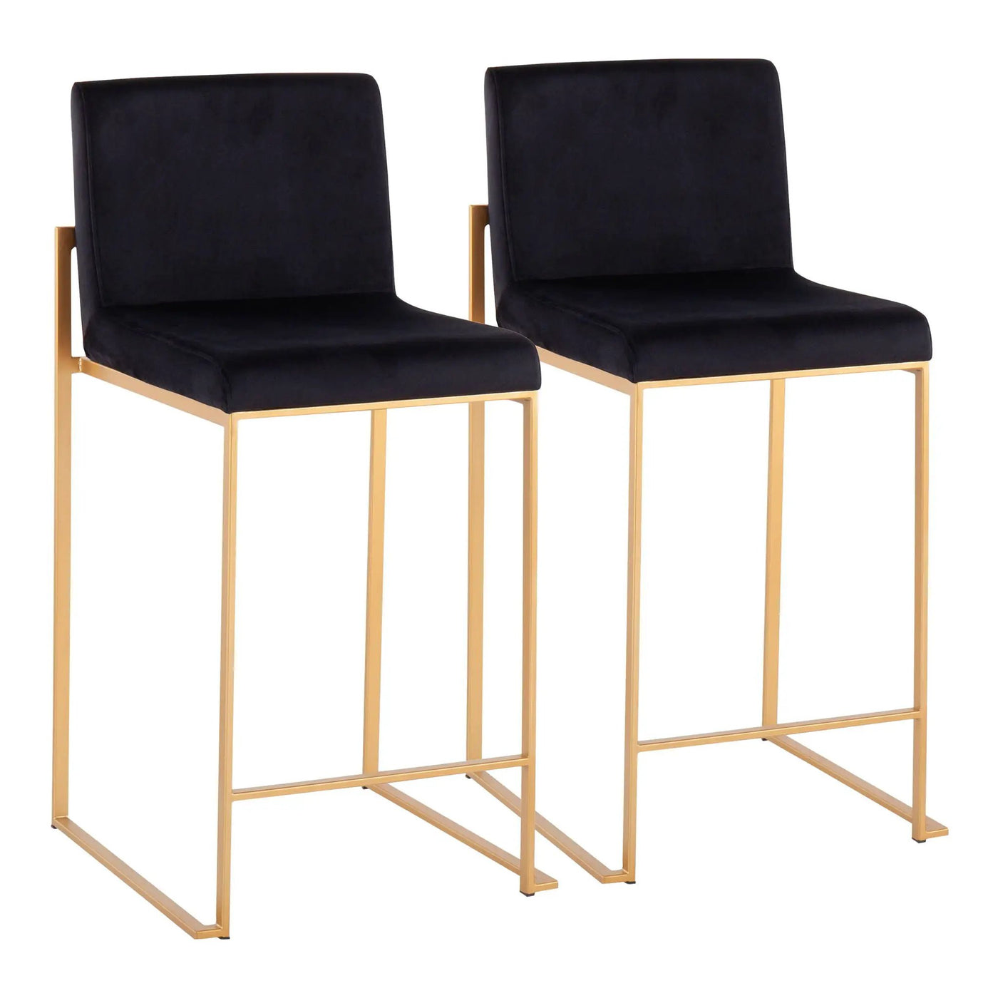 Fuji - Contemporary High Back Stylish Counter Stool by HouseOfZazla