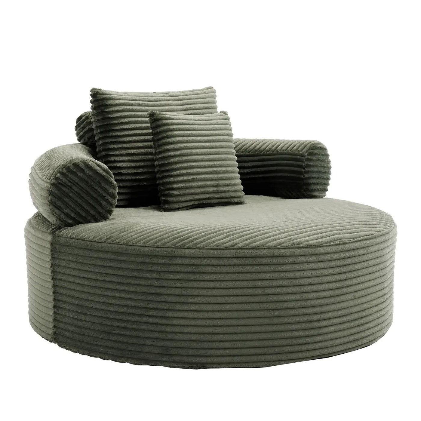 Round Sofa Bed With 3 Pillows For Living Room by HouseOfZazla
