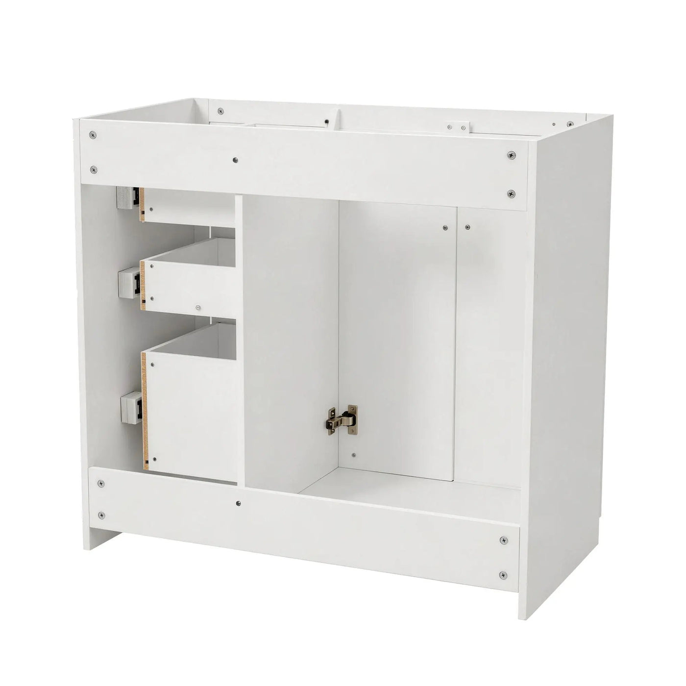 Retro Style Bathroom Vanity, 3 Drawers & Soft Closing Doors by HouseOfZazla