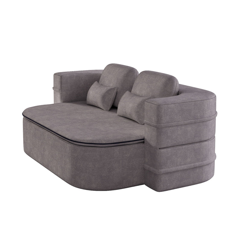 2 In 1 Foldable Sofa Bed With Multi Functional Blanket, Floor Lounge Sofa by HouseOfZazla
