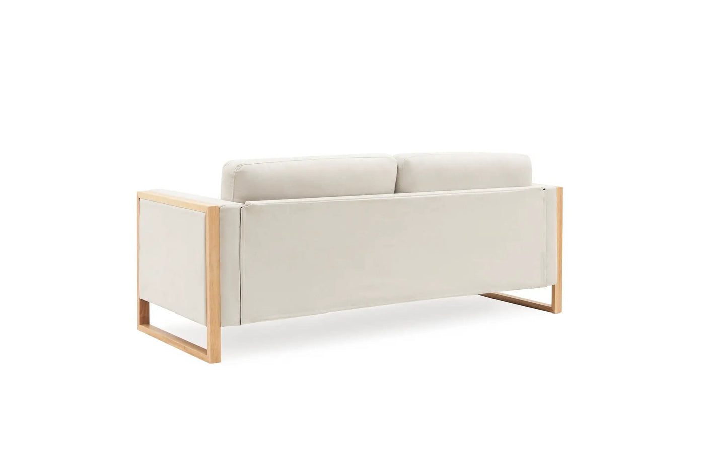 Modern 3-Seater Sofa With Solid Wood Legs by HouseOfZazla