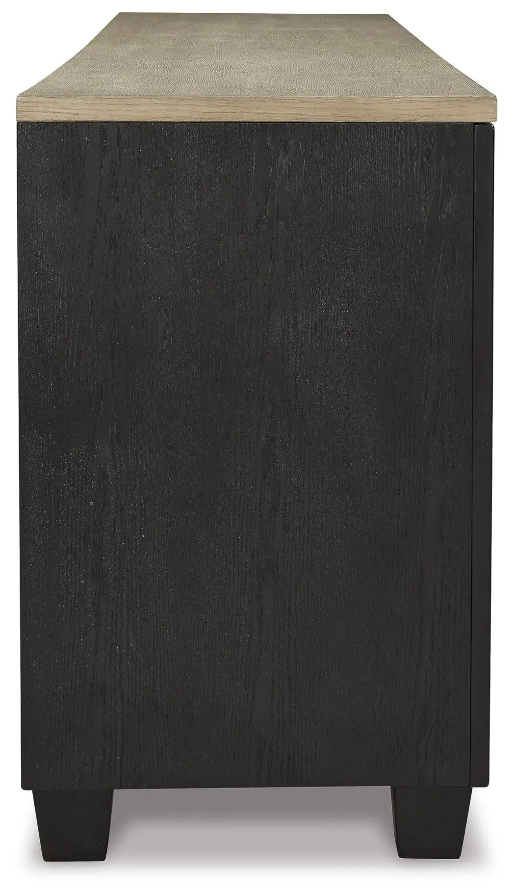 Foyland - XL TV Stand w/Fireplace Option - Black / Brown by Unique Piece Furniture