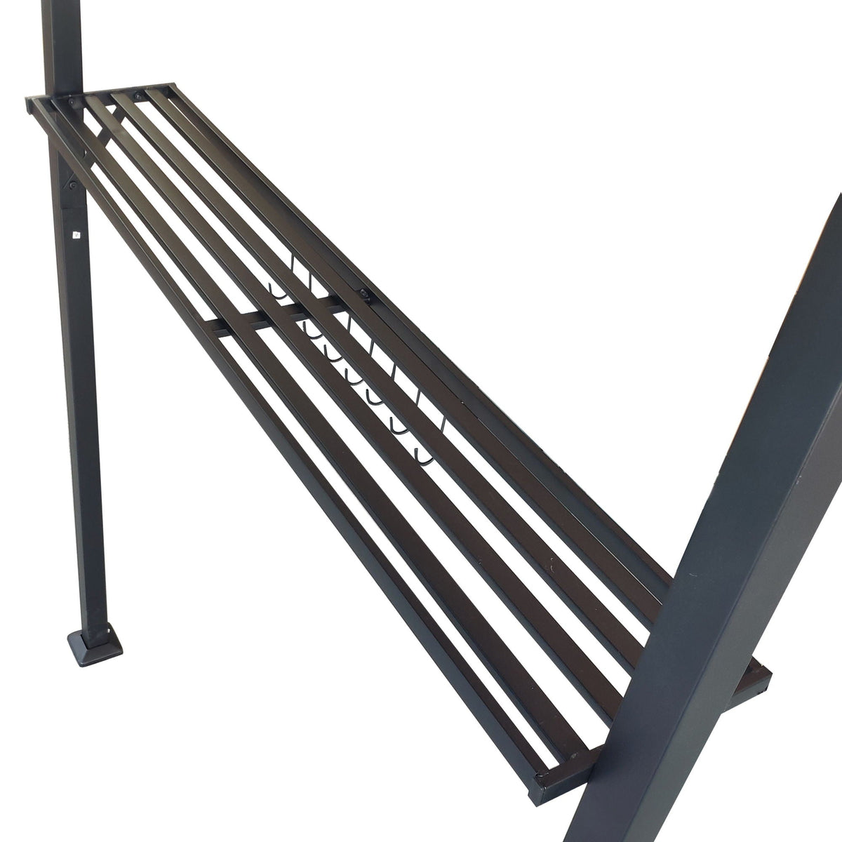 Double Tier Grill Gazebo with Steel Frame and Bar Counters - Brown, photo 6 of 17