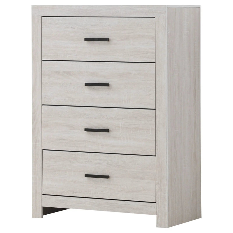 Brantford 4-drawer Bedroom Chest Coastal White by Unique Piece Furniture