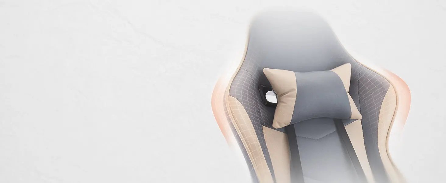Gaming Chair with Footrest and Massage Lumbar Support by HouseOfZazla
