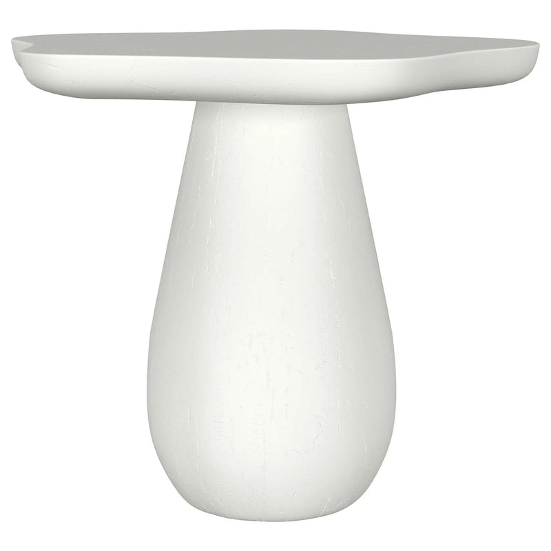 Perth 17-inch Side Table with Cloud-Shaped Top Off White by Unique Piece Furniture