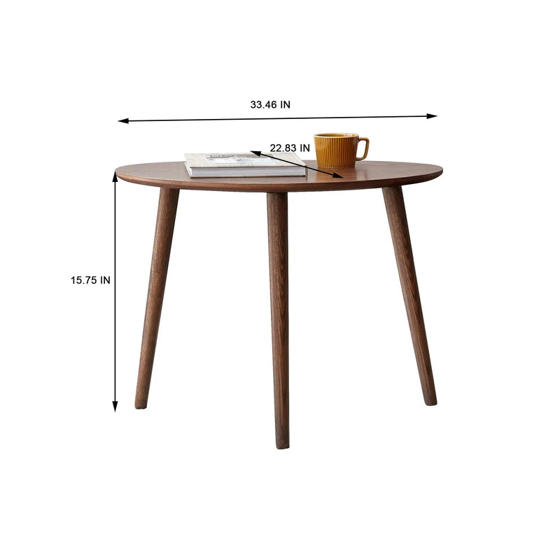 Pebble Shaped Coffee Table - Natural by Unique Piece Furniture