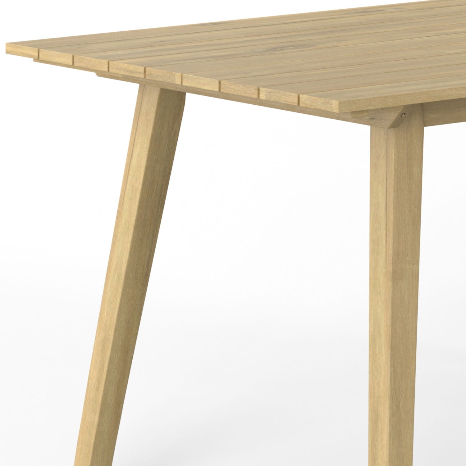 Kona - Outdoor Dining Table - Light Teak by HouseOfZazla