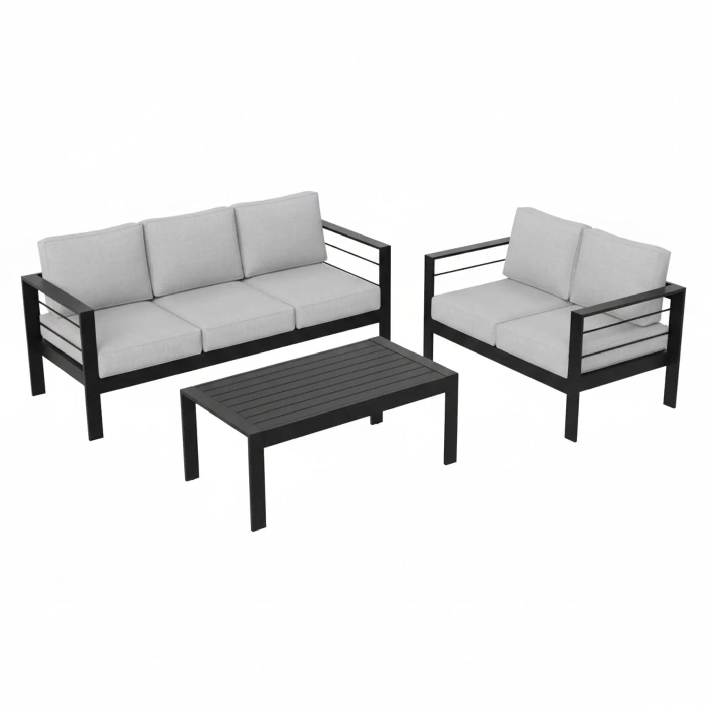 Outdoor Patio Set, All-Weather With Thick Cushions by HouseOfZazla