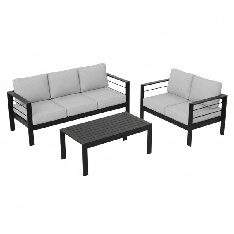 Outdoor Patio Set, All-Weather With Thick Cushions by HouseOfZazla