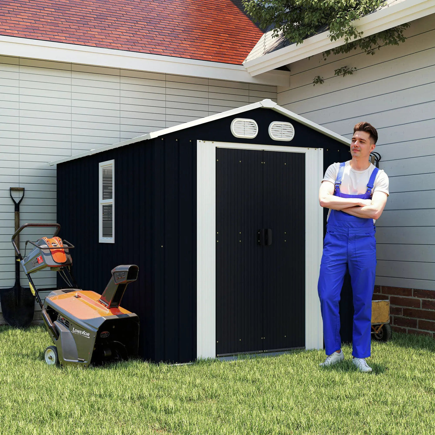 Campcraft 8x6 FT Outdoor Metal Storage Shed by HouseOfZazla