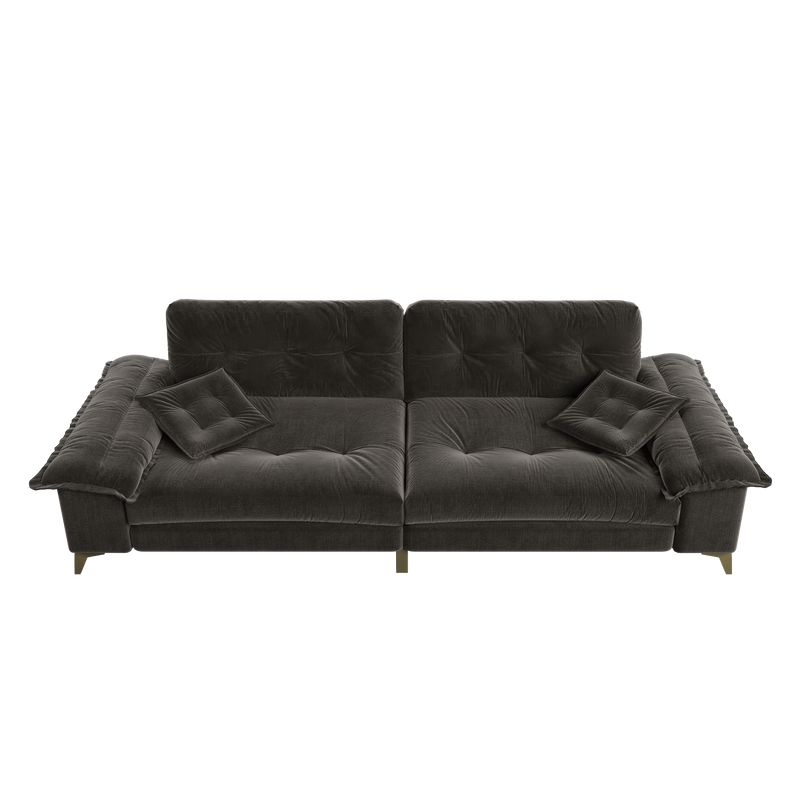 104.7" Modern 4-Seater Cloud Sofa with Wide Flip Armrests by HouseOfZazla