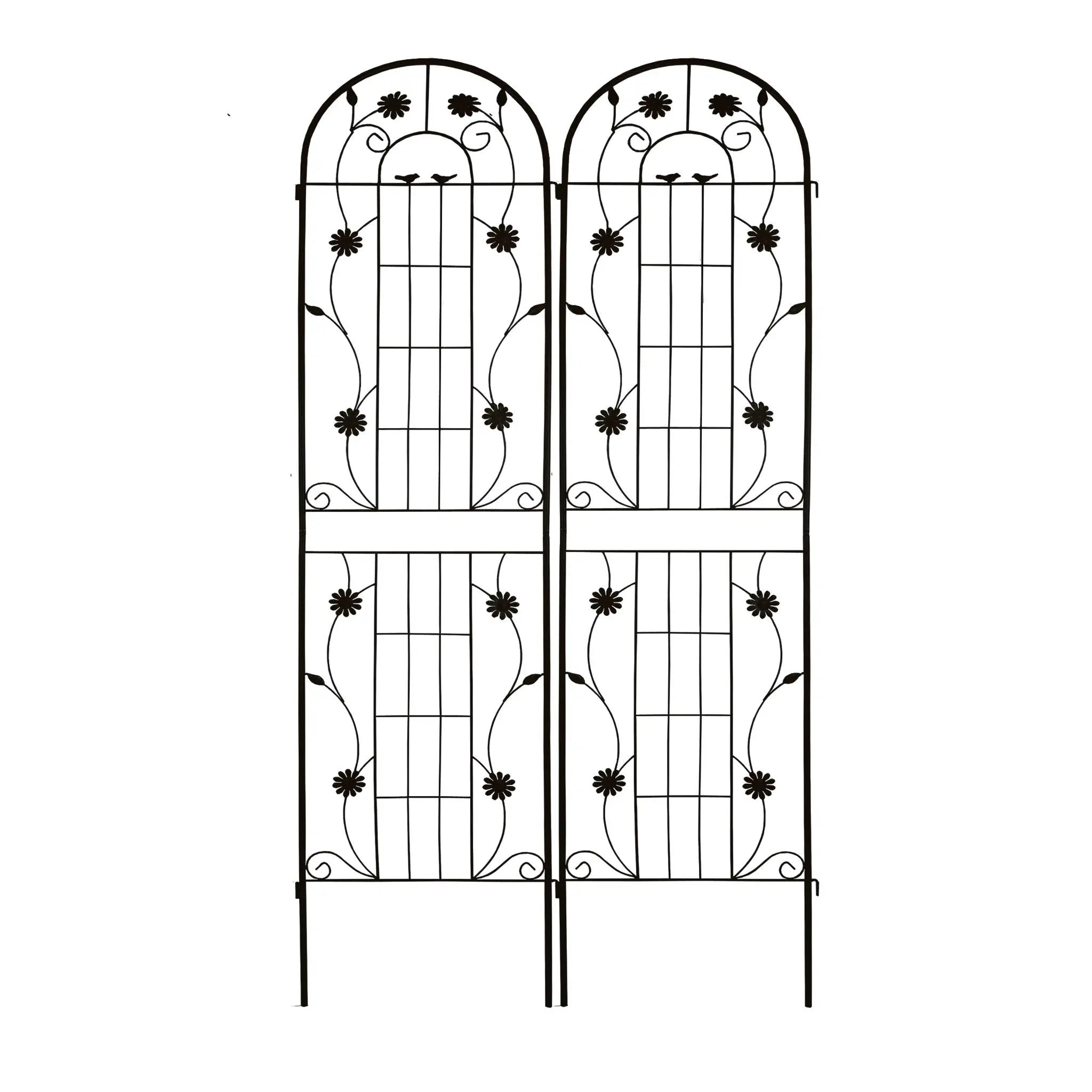 Metal Garden Trellis Rustproof Trellis For Climbing Plant Outdoor Flower Support by Unique Piece Furniture