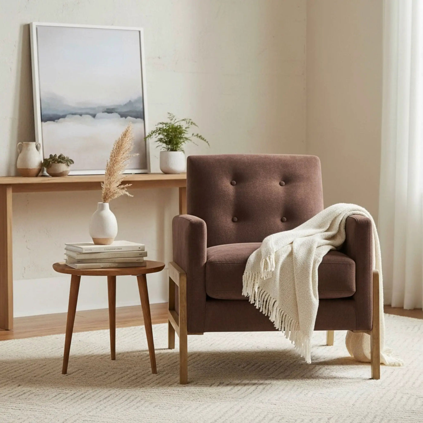 Matson - Tufted Back Accent Chair by HouseOfZazla