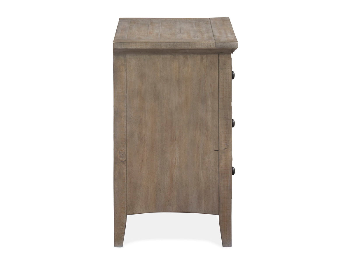 Paxton Place - Wood Drawer Nightstand - Dove Tail Gray, photo 2 of 7