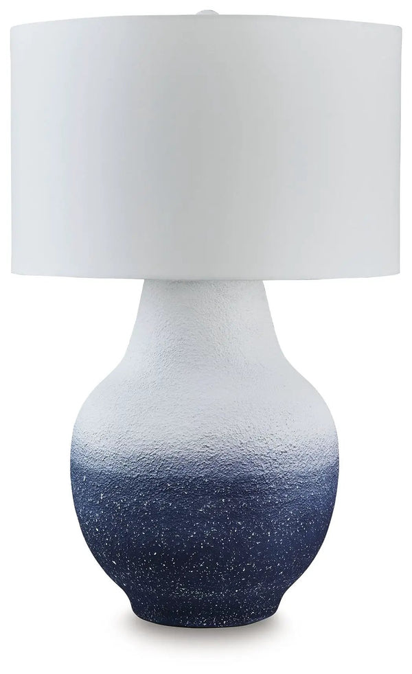 Dashland - Metal Table Lamp - White / Navy