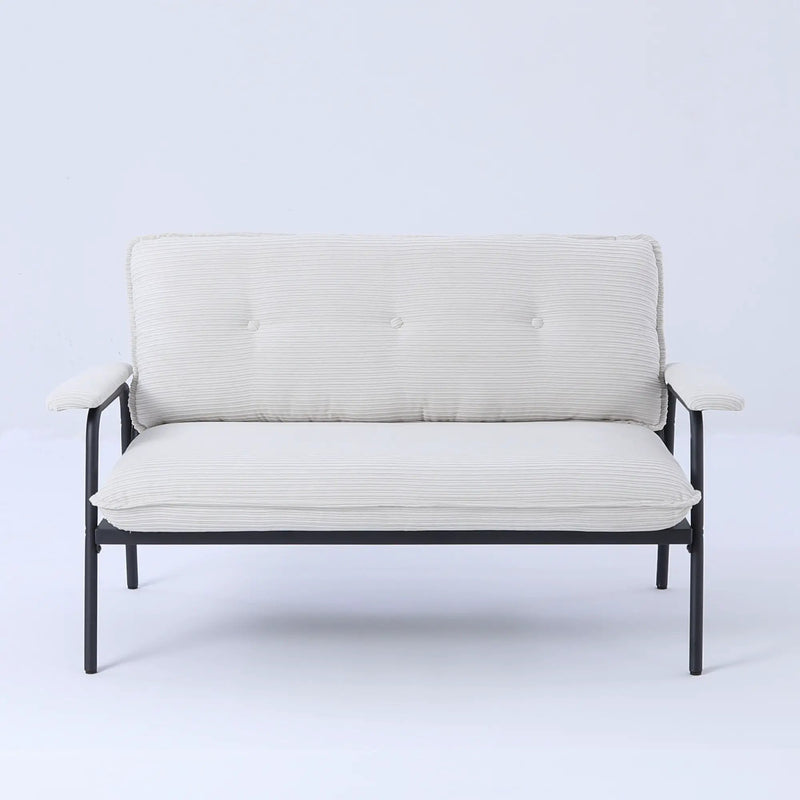 Modern Metal Frame Sofa With Sponge Filling For Compact Spaces And Versatile Use