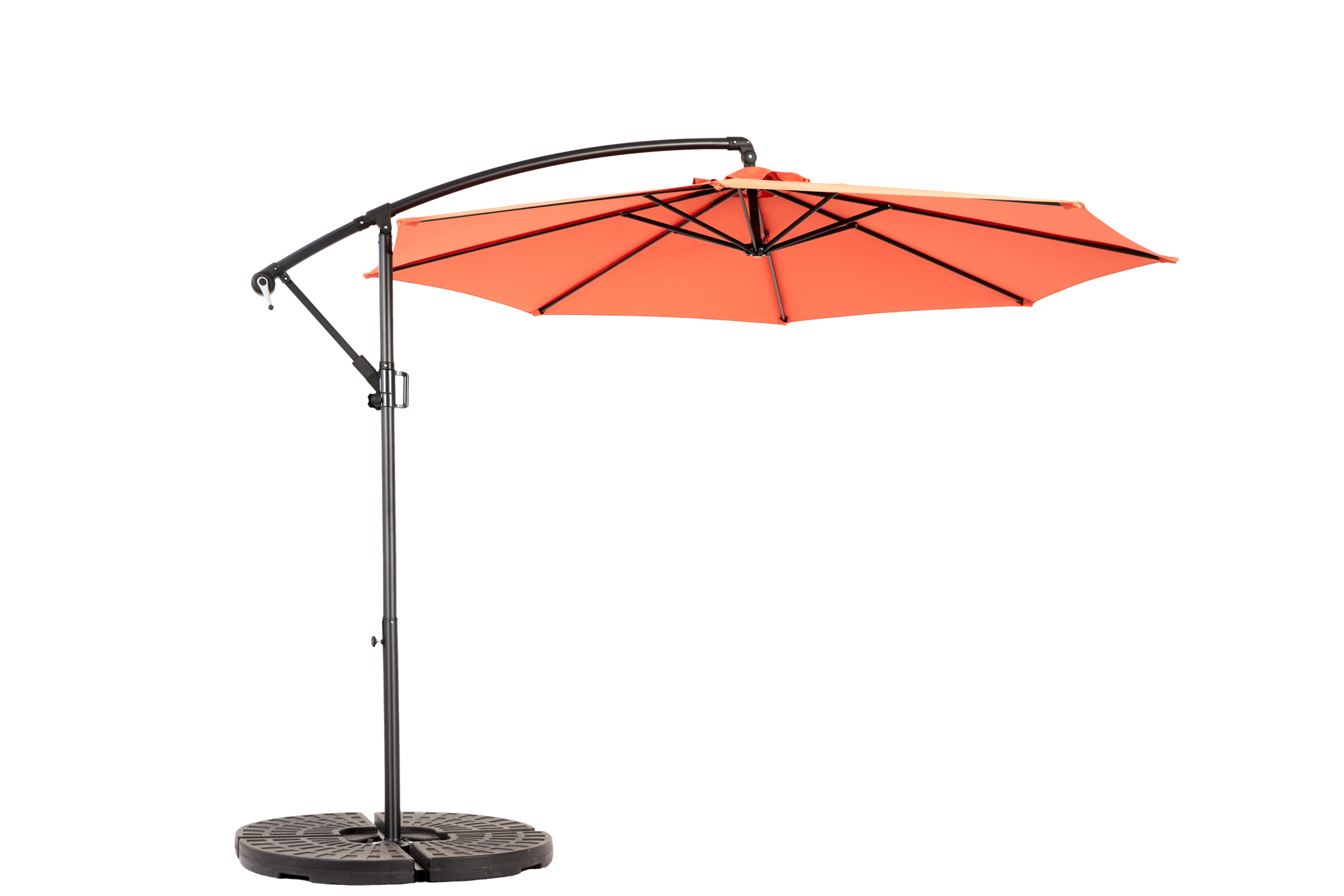 10ft Offset Hanging Market Patio Umbrella with Easy Tilt Adjustment by HouseOfZazla
