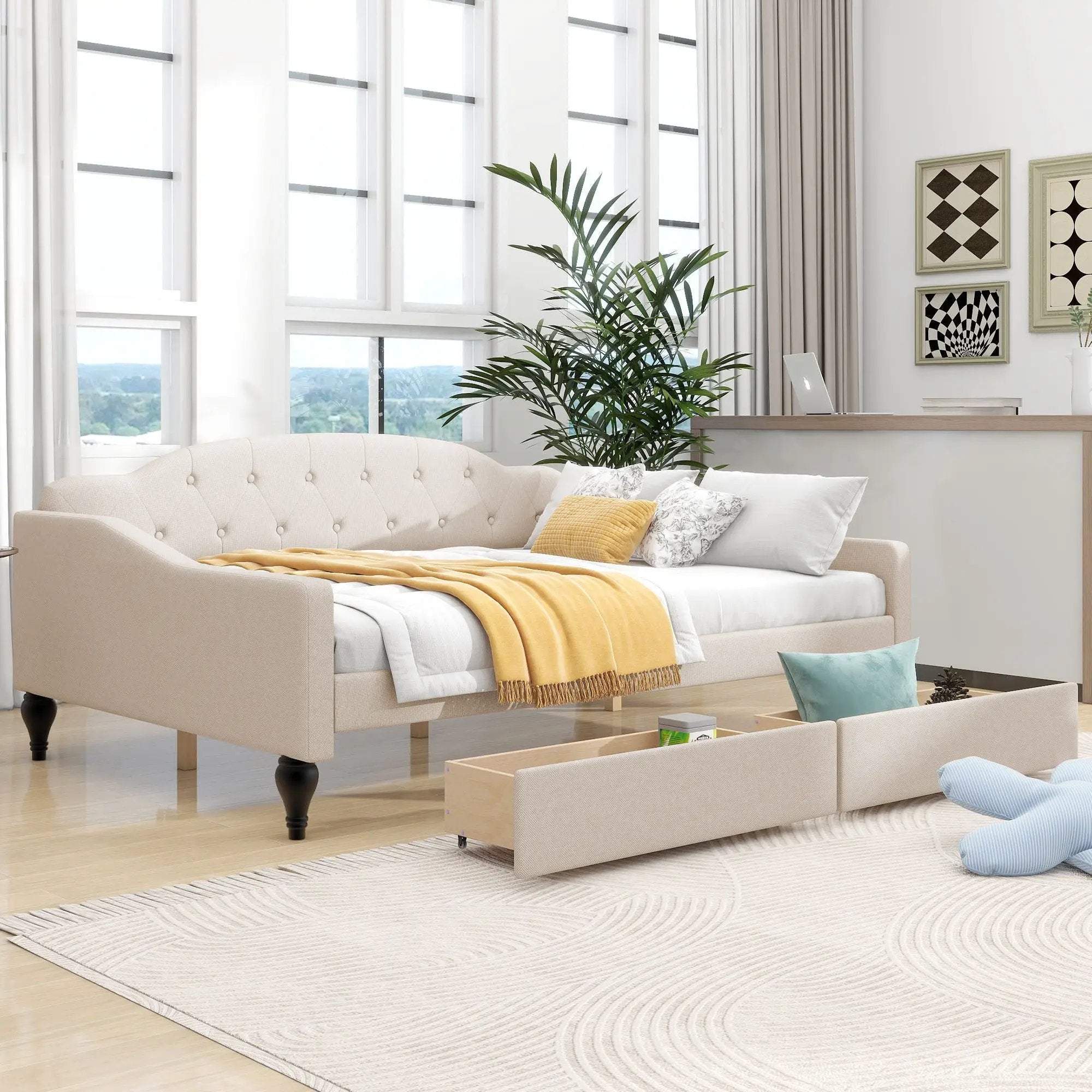 Upholstered Tufted Daybed by Unique Piece Furniture