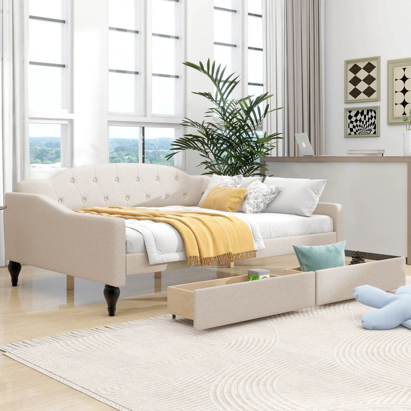 Upholstered Tufted Daybed by Unique Piece Furniture
