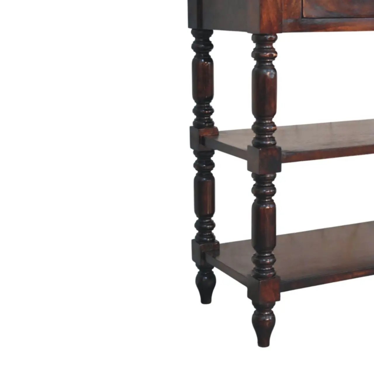 Turned Legs Side Table by Unique Piece Furniture