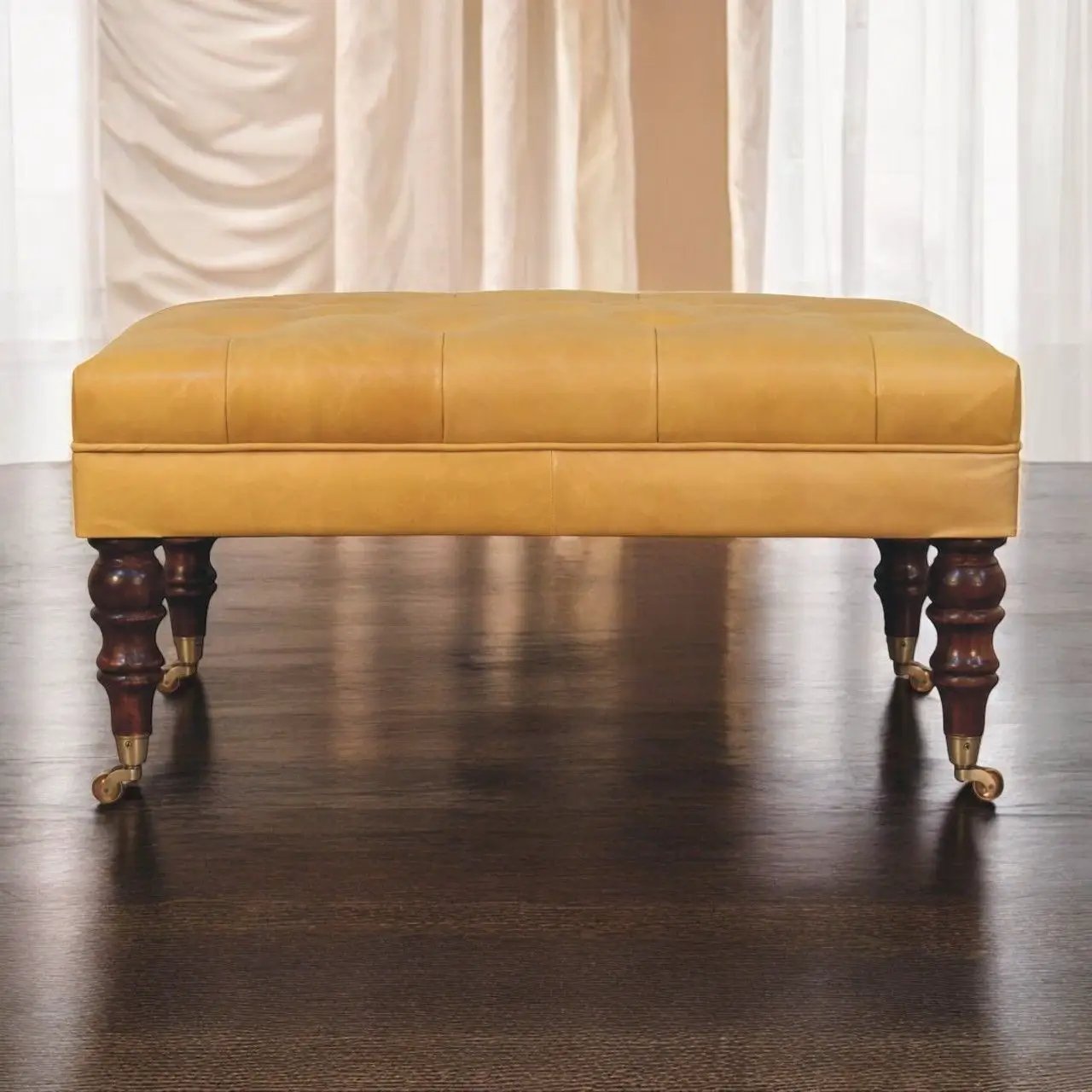 Buffalo - Ottoman With Castor Legs by Unique Piece Furniture