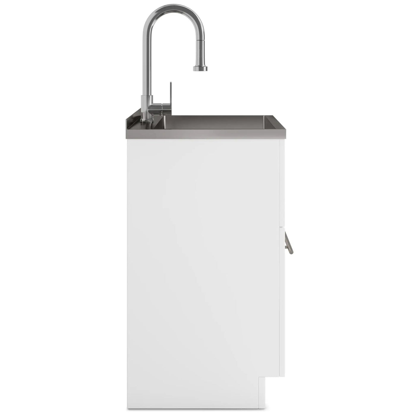 Metro - Laundry Cabinet & Faucet And Stainless Steel Sink by HouseOfZazla