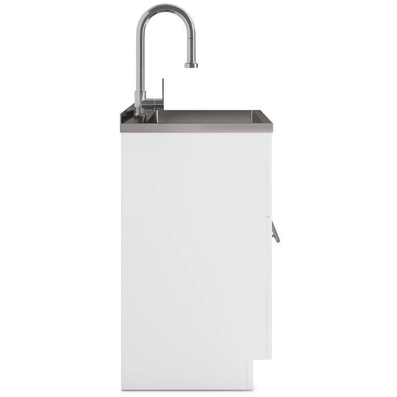 Metro - Laundry Cabinet & Faucet And Stainless Steel Sink by HouseOfZazla