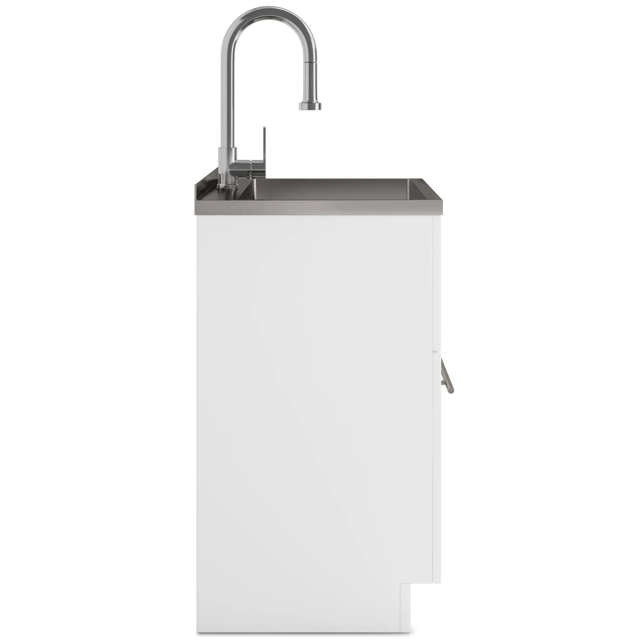 Metro - Laundry Cabinet & Faucet And Stainless Steel Sink by Unique Piece Furniture