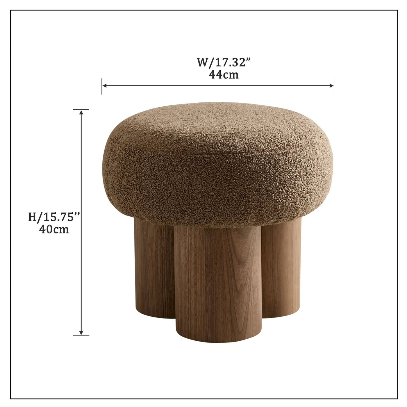 Versatile Mushroom Stool With Cushion by HouseOfZazla