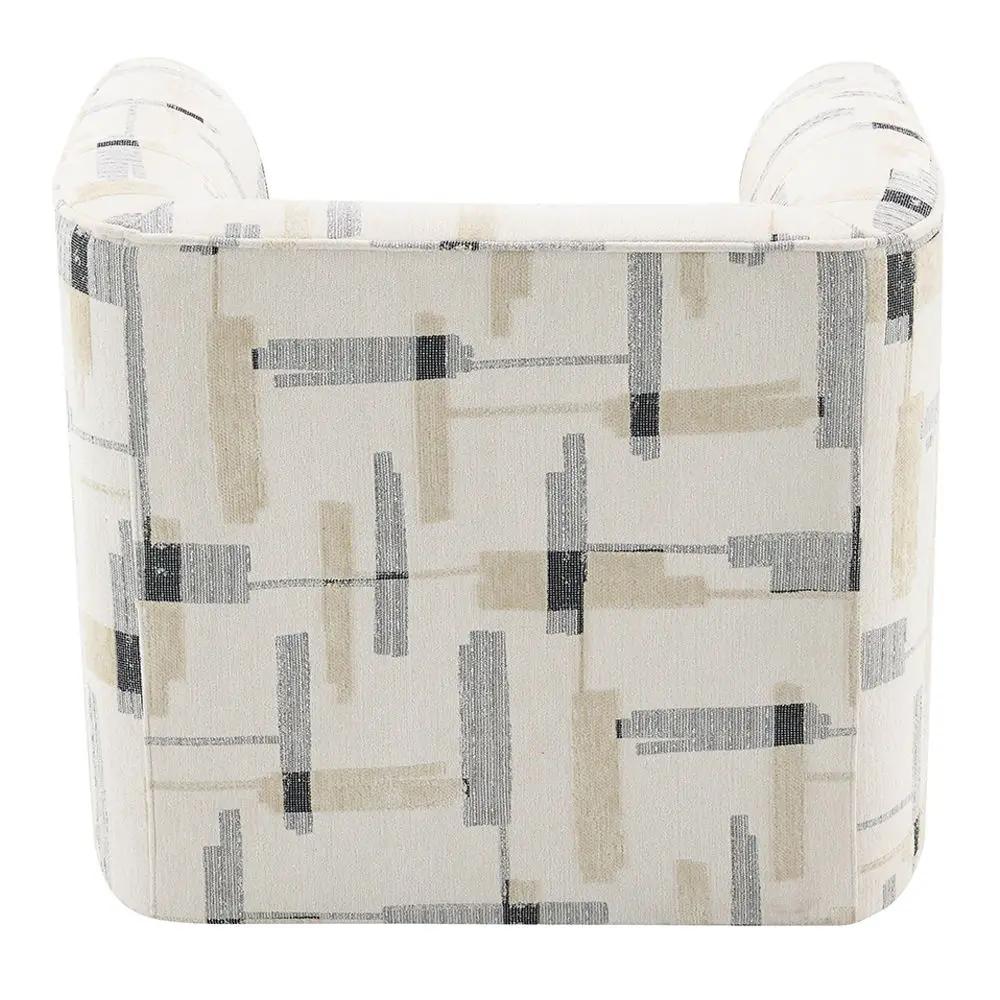 Darya - Chair With Swivel - Beige Pattern Fabric by Unique Piece Furniture
