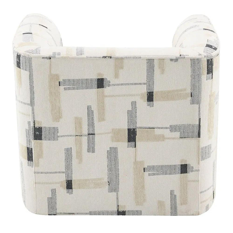 Darya - Chair With Swivel - Beige Pattern Fabric by Unique Piece Furniture